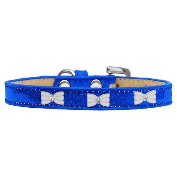 White Bow Widget Dog CollarBlue Ice Cream Size 16, Pet Pal, Mfr#: PE815361
